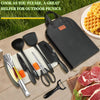 10-Piece Portable Camping Cookware Set - Non-Stick Utensils with Storage Bag