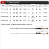 PureLure TITANIUM-T XUL BFS Spinning/Casting Rod 0.5-6g Bait Weight 5FT/6FT F/MF Action