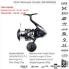 Shimano STRADIC SW Spinning Reel (2024 Version) 6BB+1RB 5.7/6.2/4.6/4.9/5.6