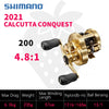 Shimano CALCUTTA CONQUEST (2021/2022) Baitcast Reel 13+1BB Max Drag 6KG