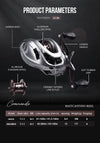 Seasir Commando Carbon BFS Ultralight Baitcasting Reel 7.1:1 6+1BB 9Kg Max Drag