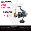 Daiwa SALTIGA (2025 Model) Spinning Reel 14+1BB 25-30Kg Max Drag 4.4:1/4.8:1/5.5:1/5.6:1/6.2:1