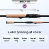 Kingdom KO-Ⅲ Spinning Fishing Rod High Carbon XF MF Action Fuji Ring Lure Rod Fuji Reel Seat For Bass Pike Casting Fishing Rod