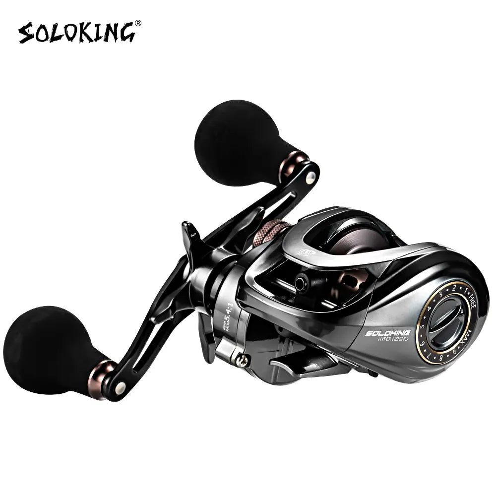 drag max fishing reel SoloKing HIAW200 Baitcasting Reel 9.5KG Max Drag 11+1BB 5.4/7.2 Ratio – Pro Tackle World