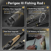 KastKing Perigee III Carbon Casting/Spinning Rod 1.83/1.98/2.03/2.13/2.28/2.43m 2PC