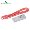 Boundless Voyage Emergency Titanium Whistle with Lanyard