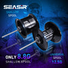 Seasir Cast-X Baitcasting Micro Reel 7.3:1 6+1BB Double Spool 8.5Kg Max Drag