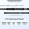 Kingdom Acapella Travel Spinning Rod 2.9m H 5PC