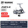 BearKing Zeus II Series Spinning Reel 6-9BB 5.2:1/6.2:1 4-7Kg Max Drag