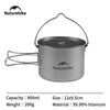 Naturehike Titanium Cup Pot 650ML 900ML