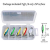 THKFISH 5pcs Fishing Spoon Set 7g 10g 14g 21g