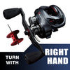 Seasir Salminus Metal Baitcasting Reel Aluminum Frame CNC Drag Knob 8.0:1 Gear Ratio 11+1BB Extended Carbon Handle Fishing Reel