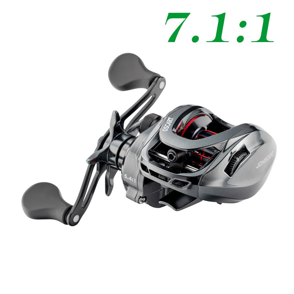 JOHNCOO Oscart Baitcasting Reel 7.1:1/5.4:1 9BB 8Kg Max Drag – Pro Tackle World