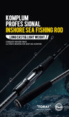 SOLOKING KOMPLUM  Inshore Sea Bass Fishing Rod  40T Carbon Ultralight Fuji O+A Ring 2 Section Saltwater Spinning Rod