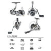 Abu Garcia Zenon Spinning Reel 10+1BB Ultralight 3-5Kg Braking 5.2 6.2 Ratios