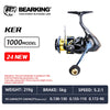BearKing KER Series Spinning Reel 3+1BB 5.2:1 5-10Kg Max Power