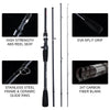 Goture Finality Spinning/Casting Rod 4PC 2.1m/2.4m/2.7m 24T Carbon Fiber M/MH Power