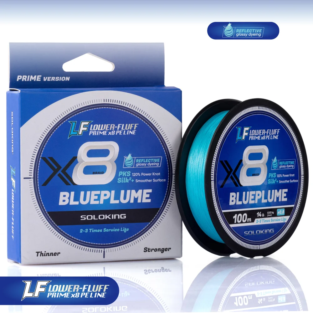 SoloKing BluePlum/MicroVivid 8X Braided Fishing Line 100/150m 12lb-40l Pro Tackle World SoloKing BluePlum/MicroVivid 8X Braided Fishing Line 100/150m 12lb-40l Pro Tackle World