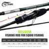 TEIGA BELLUCIA TIPRUN Fishing Rod Solid Carbon Fiber Tip 180cm Spinning Fishing Lure Rod For Squid Fishing