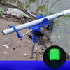 Aluminum Alloy 360 Degree Adjustable Blue Fishing Rod Holder - 2PC