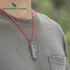 Boundless Voyage Emergency Titanium Whistle with Lanyard