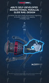 Abu Garcia Max Elite Spinning Reel 6.2:1 9+1BB Max Drag 2.9-6.4KG Zenon Series V-TYPE Turret C6 Carbon Fiber Frame