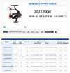 Shimano BB-X HYPER FORCE Spinning Reel (2022/2023 Model) 6-12BB 4.6 5.0 6.6 7.2 Ratios