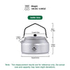Widesea AKT-10 Camping 1L Kettle