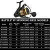 NEW PENN BATTLE 4 Spinning reel 3000-8000 Fishing Reel 5+1 BB With Full Metal Body Pre-Load Spinning Reel CNC Handle