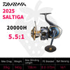 Daiwa SALTIGA (2025 Model) Spinning Reel 14+1BB 25-30Kg Max Drag 4.4:1/4.8:1/5.5:1/5.6:1/6.2:1