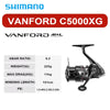 Shimano Vanford (2024) Spinning Reel 6/7/9+1BB 11Kg Max Drag 5.1 5.3 5.7 5.8 6.2 6.3 6.4 Ratios