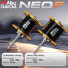 Abu Garcia Neo F7/F8 Low Profile 7.3:1/8.1:1 Max Drag 7kg 7+1BB Double Spool Unloading Alarm Baitcasting Fishing Reel