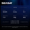 Seasir Vortex Baitcasting Reel 7.0:1 Ratio 5+1BB Max Drag 8kg 149g Weight