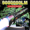 Ultra Powerful 900W Rechargeable Flashlight Super Bright