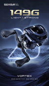 Seasir Vortex Baitcasting Reel 7.0:1 Ratio 5+1BB Max Drag 8kg 149g Weight