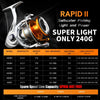 SeaKnight RAPID2 / RAPID2X Spinning Reels 6.2:1/4.7:1 10+1BB 8-15Kg Max Drag