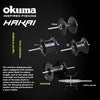 Okuma Hakai Low Profile Baitcaster Reel 6.2:1/7.3:1/8.1:1 6+1BB 9KG Max Drag