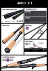 Kingdom KO-Ⅲ Spinning Fishing Rod High Carbon XF MF Action Fuji Ring Lure Rod Fuji Reel Seat For Bass Pike Casting Fishing Rod