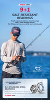 Abu Garcia Max Elite Spinning Reel 6.2:1 9+1BB Max Drag 2.9-6.4KG Zenon Series V-TYPE Turret C6 Carbon Fiber Frame