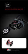 Abu Garcis Revo5 SX Rocket Baitcasting Reel (2023 Model) 9.0:1 Ratio 9+1BB 8.1Kg Max Drag