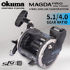 Okuma MAGDA Linecounter DT MA-15DT-T Baitcasting Reel 7-8Kg Max Drag 3BB 5.1 4.0