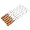 10PC Reusable BBQ Skewers Set with Storage Case