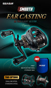 Seasir Repeater Baitcasting Reel 5+1BB 7.3:1 8.5Kg Max Drag