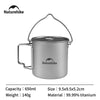 Naturehike Titanium Cup Pot 650ML 900ML
