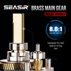 Seasir Salminus Metal Baitcasting Reel Aluminum Frame CNC Drag Knob 8.0:1 Gear Ratio 11+1BB Extended Carbon Handle Fishing Reel