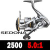 Shimano Sedona (2023) Spinning Reel 5.0:1/6.2:1/4.7:1 Ratio 3+1BB HAGANE GEAR 3-11KG Power