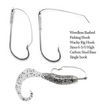20pcs/lot Weedless Barbed Fishing Hook