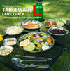 22PC Outdoor Camp Dining Plate Set