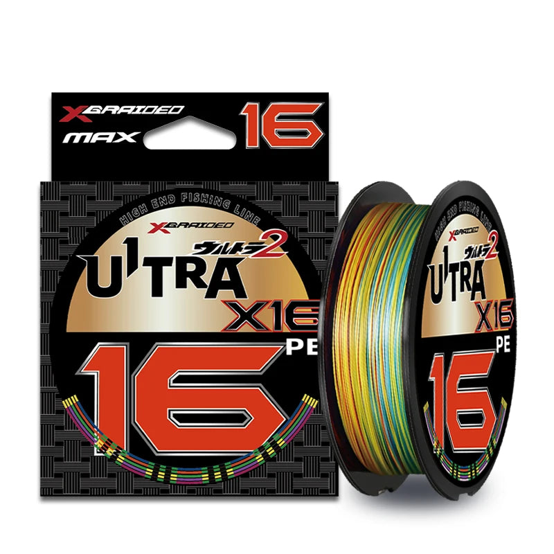YGK Ultra X16 Braided Fishing Line 100M/150M/200M