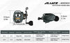 Piscifun Alijoz 400 Baitcaster 8+1BB 17Kg/38Lb Max Drag 8.1:1/6.6:1